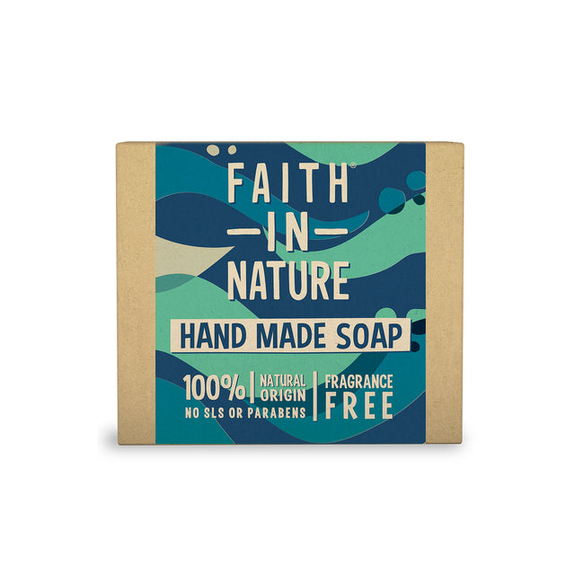Faith In Nature Fragrance Free Soap Bar 100g for sensitive skin