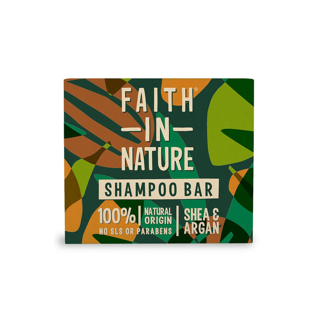 Faith in Nature Shea and Argan Shampoo Bar 85g for curly dry hair
