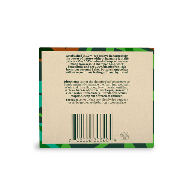 Faith in Nature vegan shampoo bar with coconut oil and shea butter