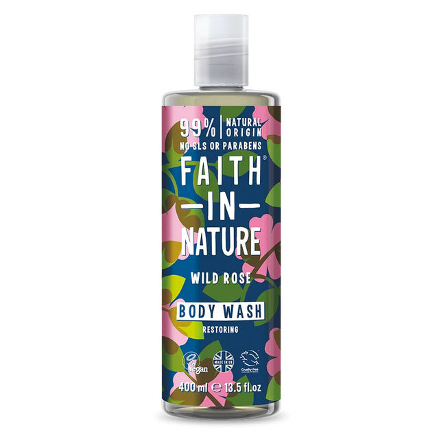Faith In Nature Wild Rose Body Wash 400ml
