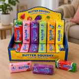 Fruit Butter squishy fidget toy in assorted colours for stress relief, sensory play and improved focus