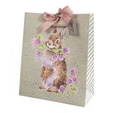 Wrendale Designs Head Clover Heels Large Gift Bag - Rabbit