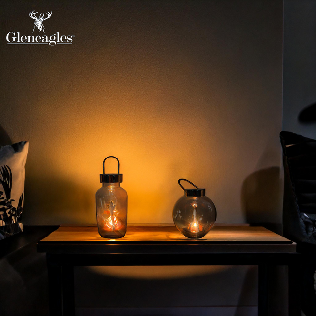 Gleneagles Campfire Round Lantern - LED USB Lamp