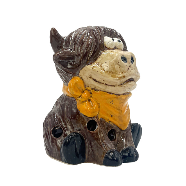 Highland cow lantern tealight holder room decor cozy lighting