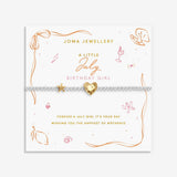 Joma Jewellery A Little July birth month bracelet on sentiment card