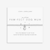 Joma Jewellery A Little Paw-Fect Dog Mum bracelet on sentiment card