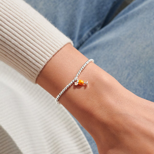 Joma Jewellery A Little Vibes It’s Spritz O’Clock silver-plated bracelet worn on the wrist