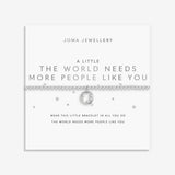 Joma Jewellery A Little bracelet presented on ‘The World Needs More People Like You’ sentiment card