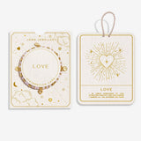 Joma Jewellery Love affirmation bracelet with gift packaging and hidden affirmation card