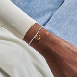 Joma A Little Make Today Bee-utiful mixed metal bracelet worn on wrist