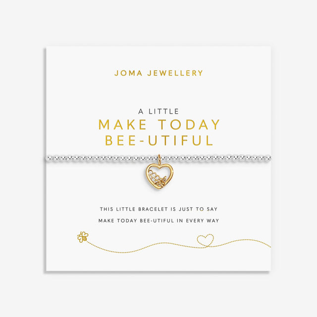 Joma Jewellery Make Today Bee-utiful bracelet with sentiment card and gift packaging