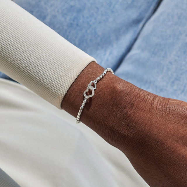 Joma Jewellery Best Grandma Ever silver bracelet worn on wrist