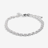 Joma Jewellery Bracelet Bar silver tennis bracelet with adjustable extender