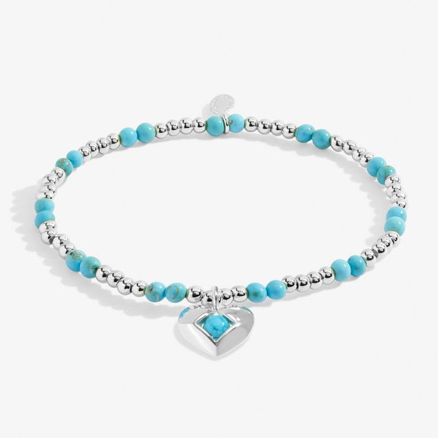 Joma Jewellery December turquoise birthstone silver-plated bracelet
