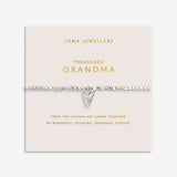 Joma Jewellery Forever Yours Treasured Grandma silver plated bracelet on blush sentiment card