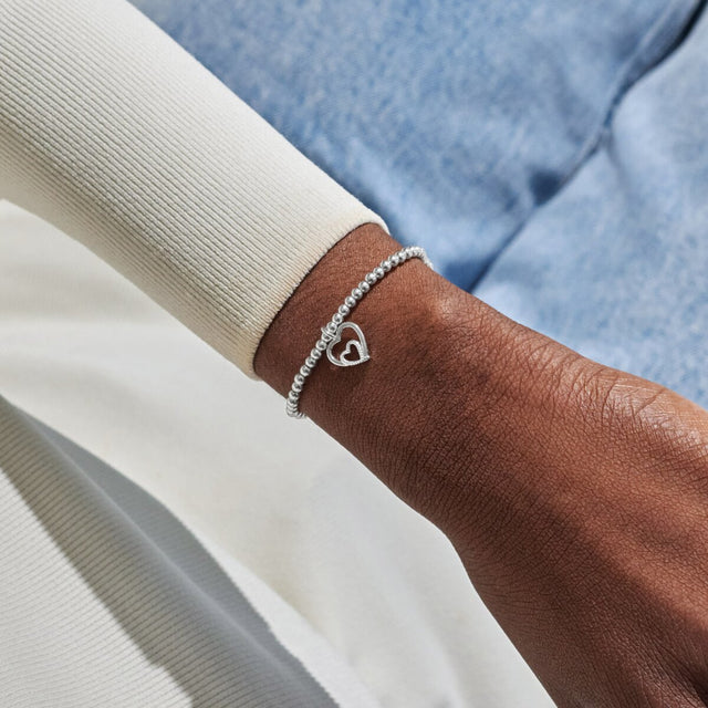 Joma Jewellery Happy First Mother’s Day bracelet worn on wrist