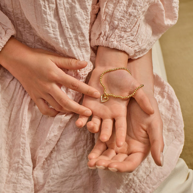 Joma Jewellery gold Happy Mother’s Day bracelet gifted by daughter