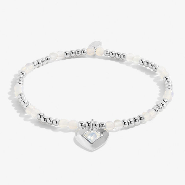 Joma Jewellery June moonstone birthstone silver-plated bracelet