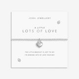 Joma Jewellery Lots Of Love bracelet with sentiment card and gift packaging