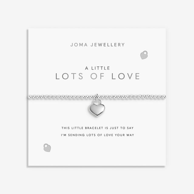 Joma Jewellery Lots Of Love bracelet with sentiment card and gift packaging