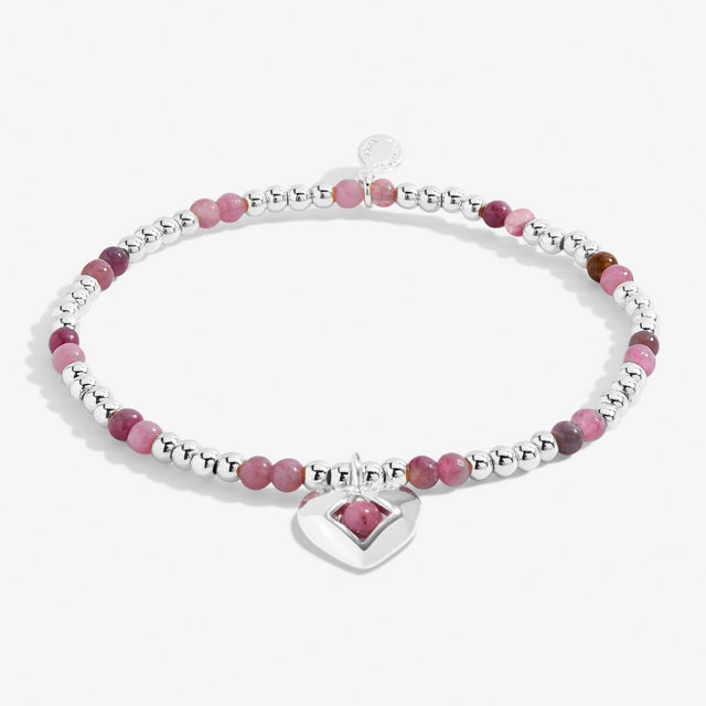 Joma Jewellery October tourmaline birthstone silver-plated bracelet