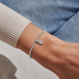 Joma A Little Purr-Fect Cat Mum silver-plated bracelet worn on wrist