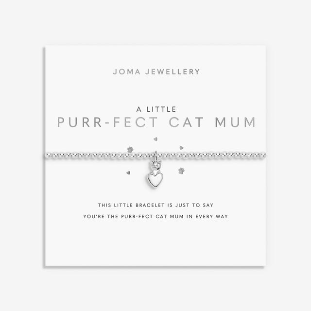 Joma Jewellery Purr-Fect Cat Mum bracelet with gift bag and sentiment card