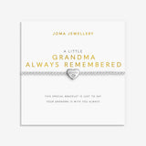 Joma Jewellery Remembrance A Little Grandma silver-plated bracelet presented on sentiment card
