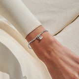 Joma Jewellery Treasured Grandma silver bracelet worn on wrist