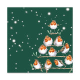 Wrendale Designs Christmas Lunch Napkin Robin - Rockin' Robins