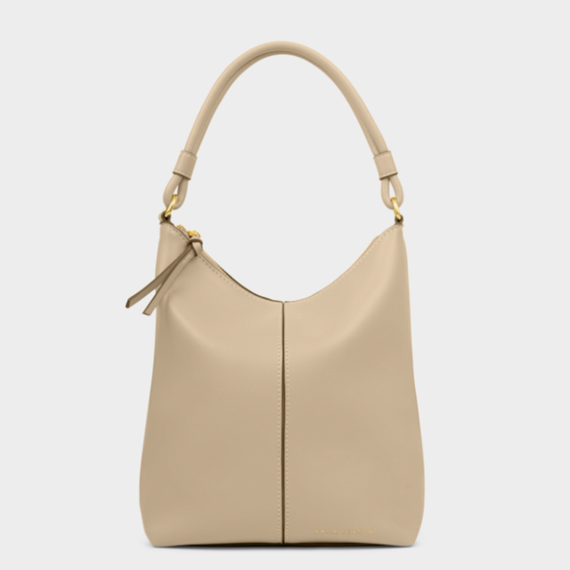 Katie Loxton Hallie crossbody bag in light taupe with adjustable strap