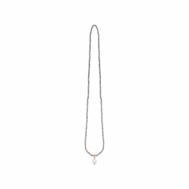 Silver Mist crystal jewellery wrap necklace as part of the Kiki Collection.