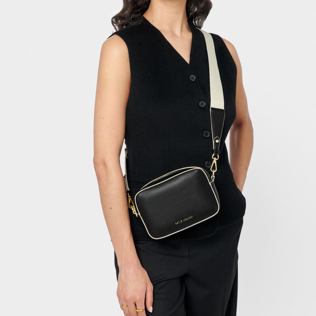 Katie Loxton Marni Mini Crossbody Bag - Black/Light Sand