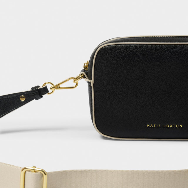 Katie Loxton Marni Mini Crossbody Bag - Black/Light Sand
