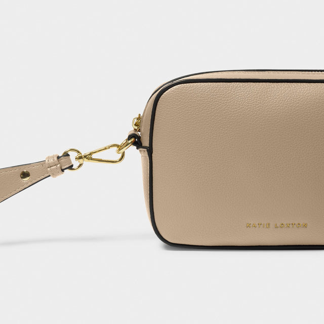 Katie Loxton Marni Mini Crossbody Bag - Light Taupe/Charcoal