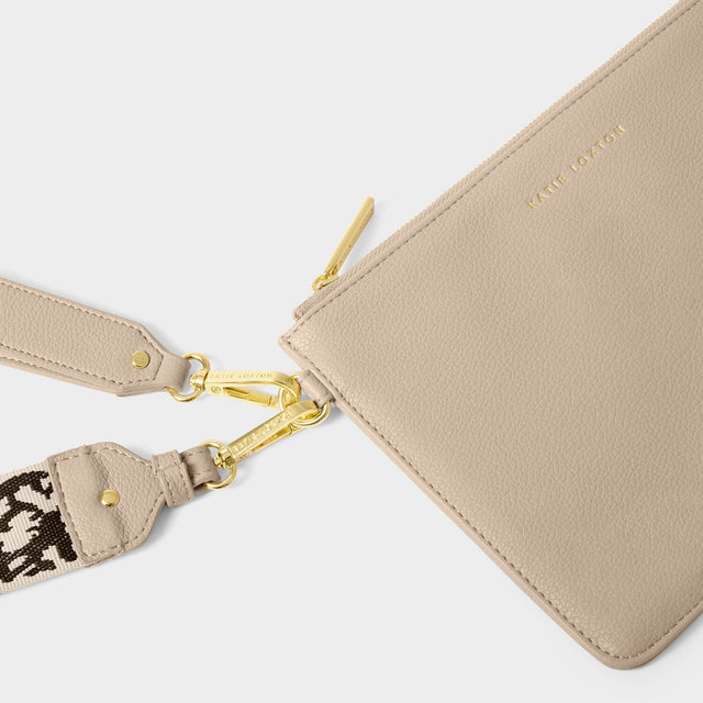 Katie Loxton Hallie Wristlet Pouch - Light Taupe