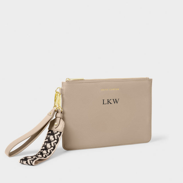 Katie Loxton Hallie Wristlet Pouch - Light Taupe