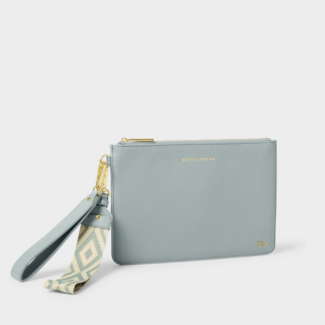Katie Loxton Hallie Wristlet Pouch - Duck Egg Blue