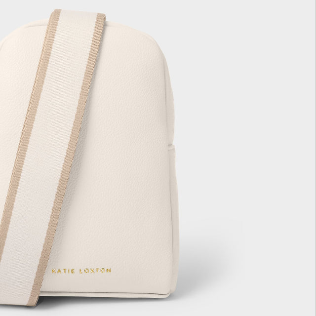 Katie Loxton Kaite Canvas Strap Sling Bag - Off White