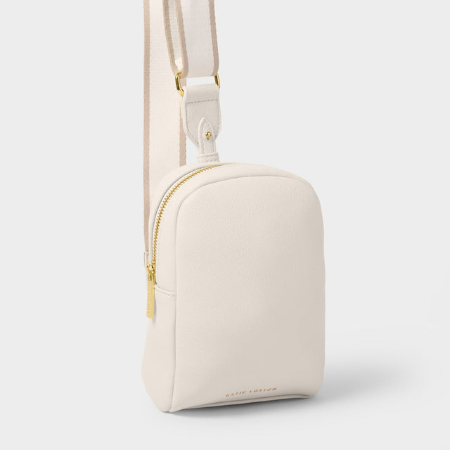 Katie Loxton Kaite Canvas Strap Sling Bag - Off White