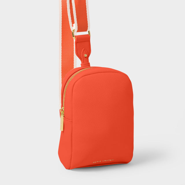 Katie Loxton Kaite Canvas Strap Sling Bag - Deep Orange