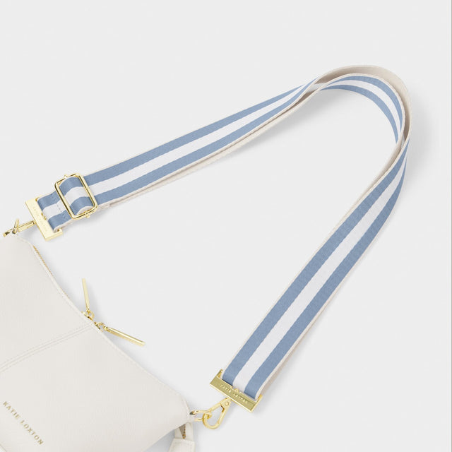 Katie Loxton Canvas Strap - Blue Aura Triple Stripe