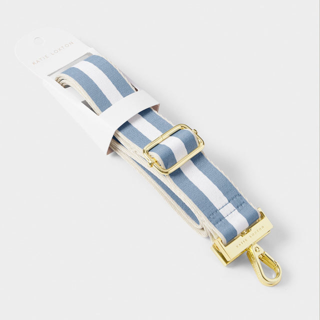 Katie Loxton Canvas Strap - Blue Aura Triple Stripe