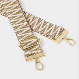 Katie Loxton Canvas Strap - Blue Sand Zig Zag