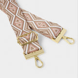 Katie Loxton Canvas Strap - Peony Blush Geometric