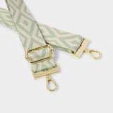 Katie Loxton Canvas Strap - Seafoam Geometric