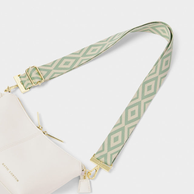 Katie Loxton Canvas Strap - Seafoam Geometric