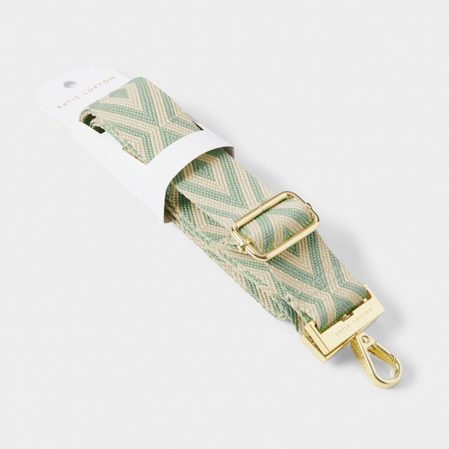 Katie Loxton Canvas Strap - Seafoam Geometric