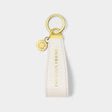 Katie Loxton Sentiment Loop Keyring - Fabulous Friend (Off White)