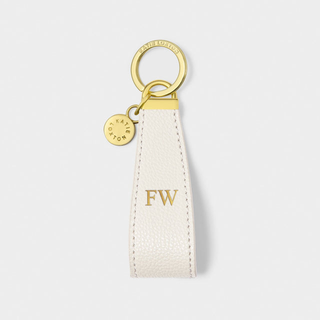 Katie Loxton Sentiment Loop Keyring - Fabulous Friend (Off White)
